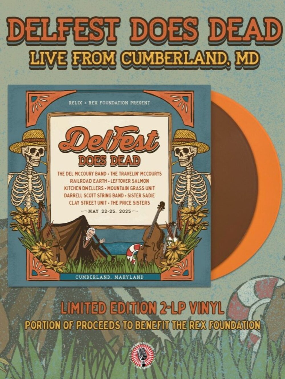 DelFest Does Dead 2-LP ~ Exclusive Colored Vinyl ~ Limited Edition ~ Brand New!